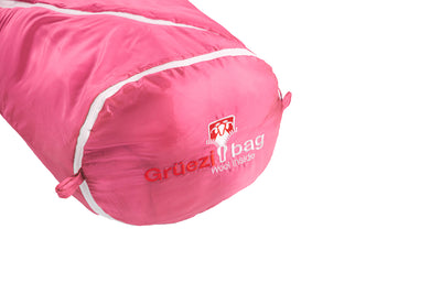 Grüezi bag Kinderschlafsack Biopod Wolle Kids World Traveller Claret Red - mitwachsender Fußraum