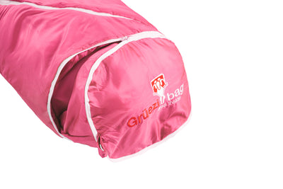 Grüezi bag Kinderschlafsack Biopod Wolle Kids World Traveller Claret Red - verlängerbarer Fußraum