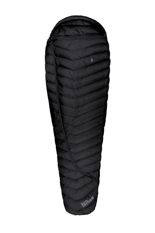 Biopod DownWool Extreme Light 185 Mumienschlafsack in black edition