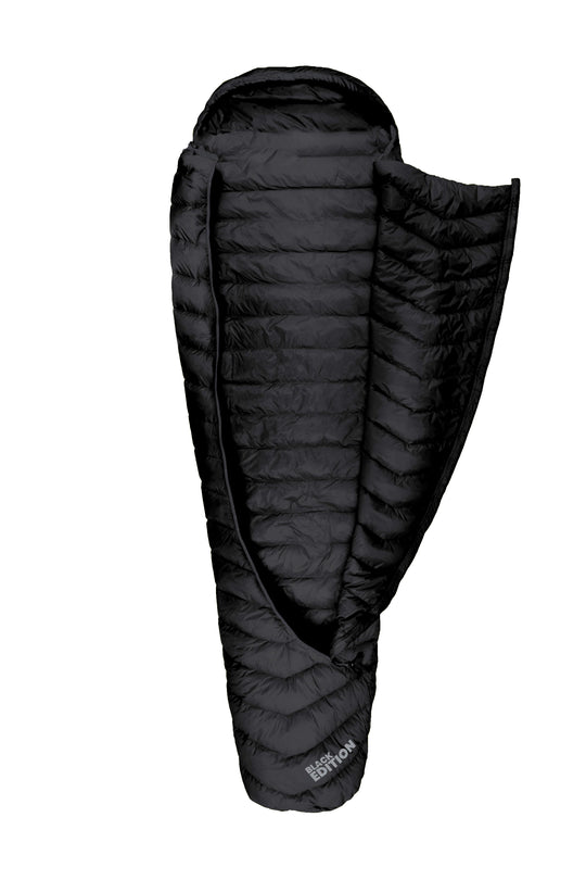 Biopod DownWool Extreme Light 185 Mumienschlafsack in black edition