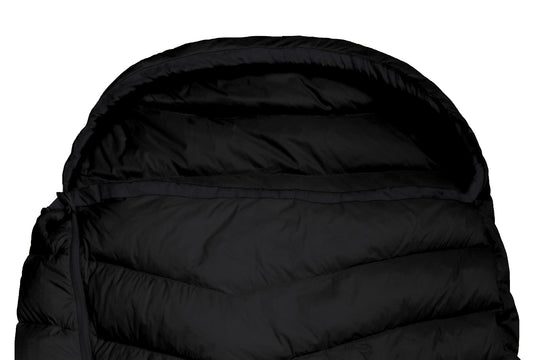 Biopod DownWool Extreme Light 185 Mumienschlafsack in black edition