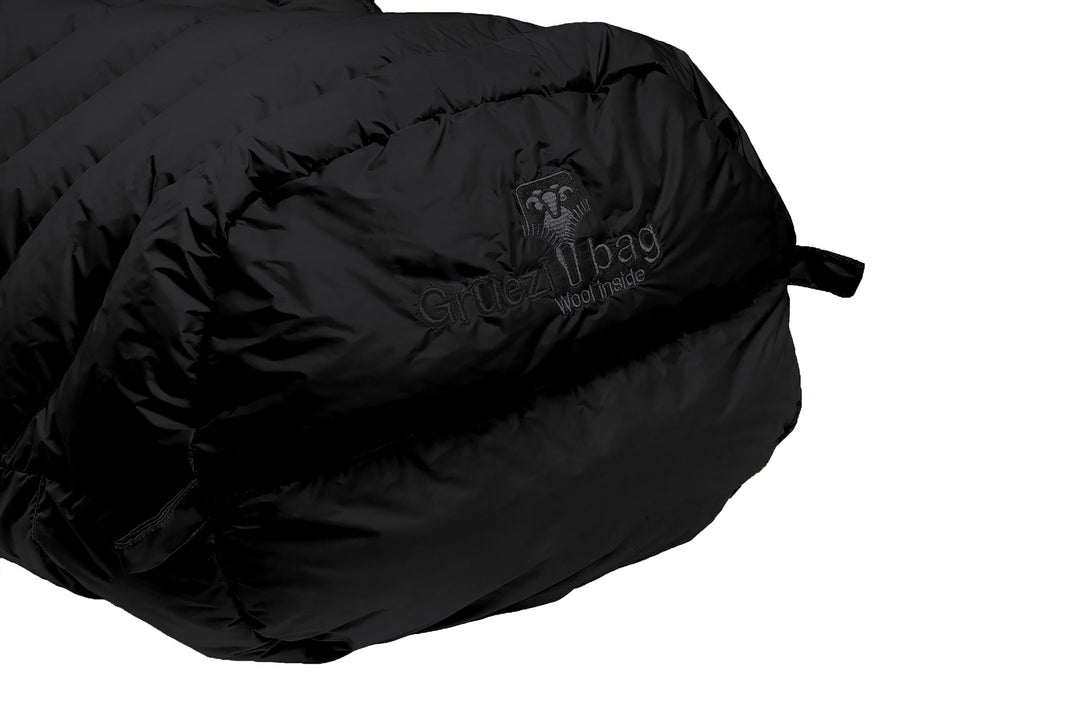 Biopod DownWool Extreme Light 185 Mumienschlafsack in black edition