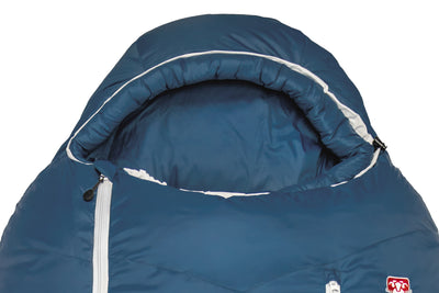 Grüezi bag Schlafsack Biopod DownWool Ice 175 - anpassbare Kapuze