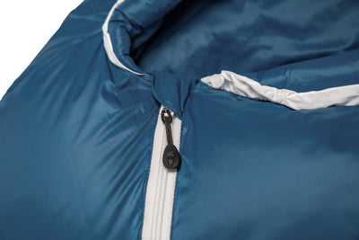 Grüezi bag Wollschlafsack Biopod DownWool Ice 175 - Reißverschlussabdeckung