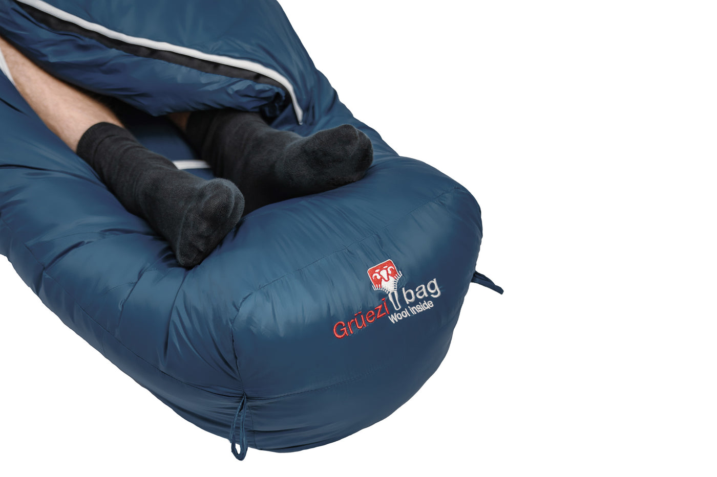 Grüezi bag Komfortschlafsack Biopod DownWool Ice 175 - innovative Fußbelüftung