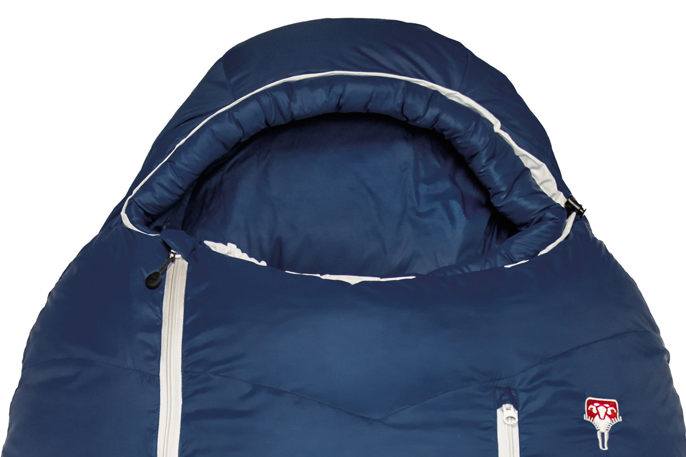 Grüezi bag Outdoorschlafsack Biopod DownWool Ice 200 - anpassbare Kapuze