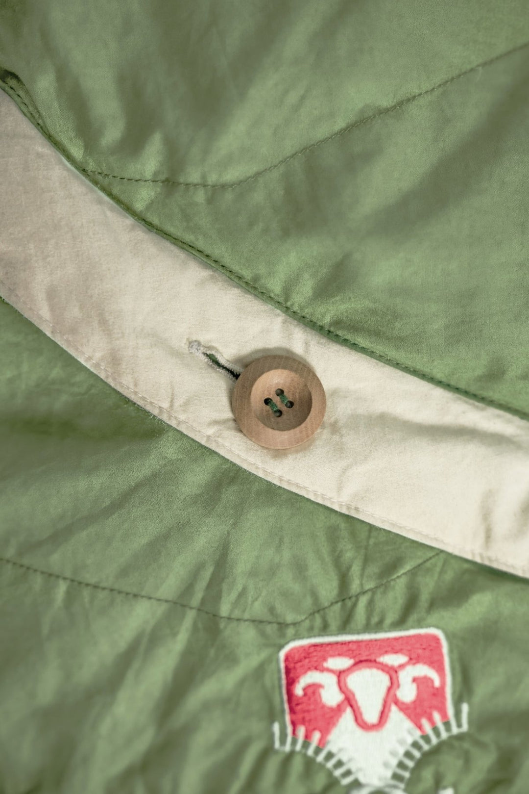 Grüezi bag Daunenschlafsack Biopod DownWool Nature - Holzknöpfe