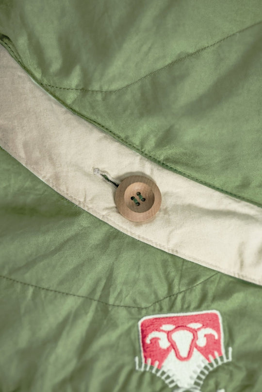 Grüezi bag Daunenschlafsack Biopod DownWool Nature - Holzknöpfe