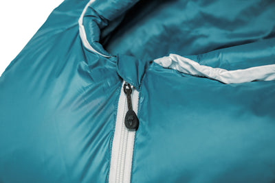 Grüezi bag Wollschlafsack Biopod DownWool Subzero 175 - Reißverschlussabdeckung