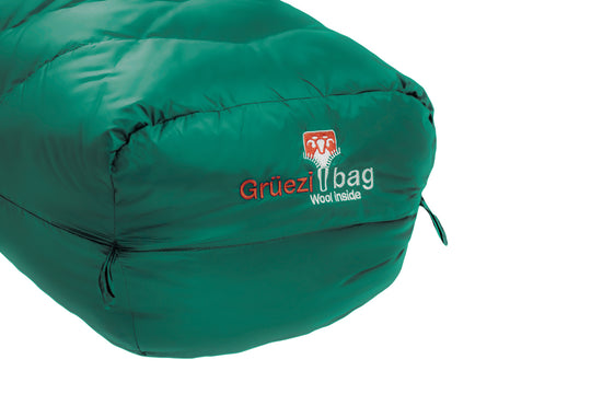 Grüezi bag Wollschlafsack Biopod DownWool Subzero 185 - vorgeformter Fußraum