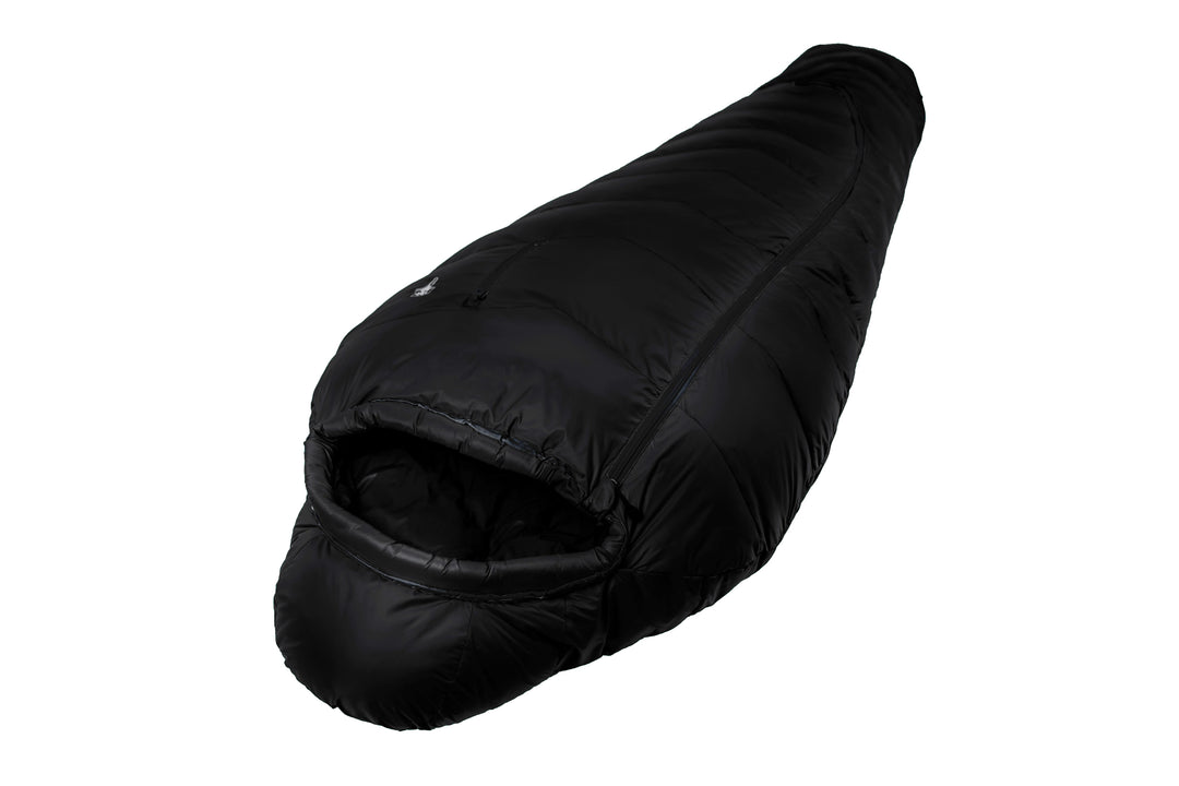 Grüezi bag Wollschlafsack Biopod DownWool Subzero 185 black edition