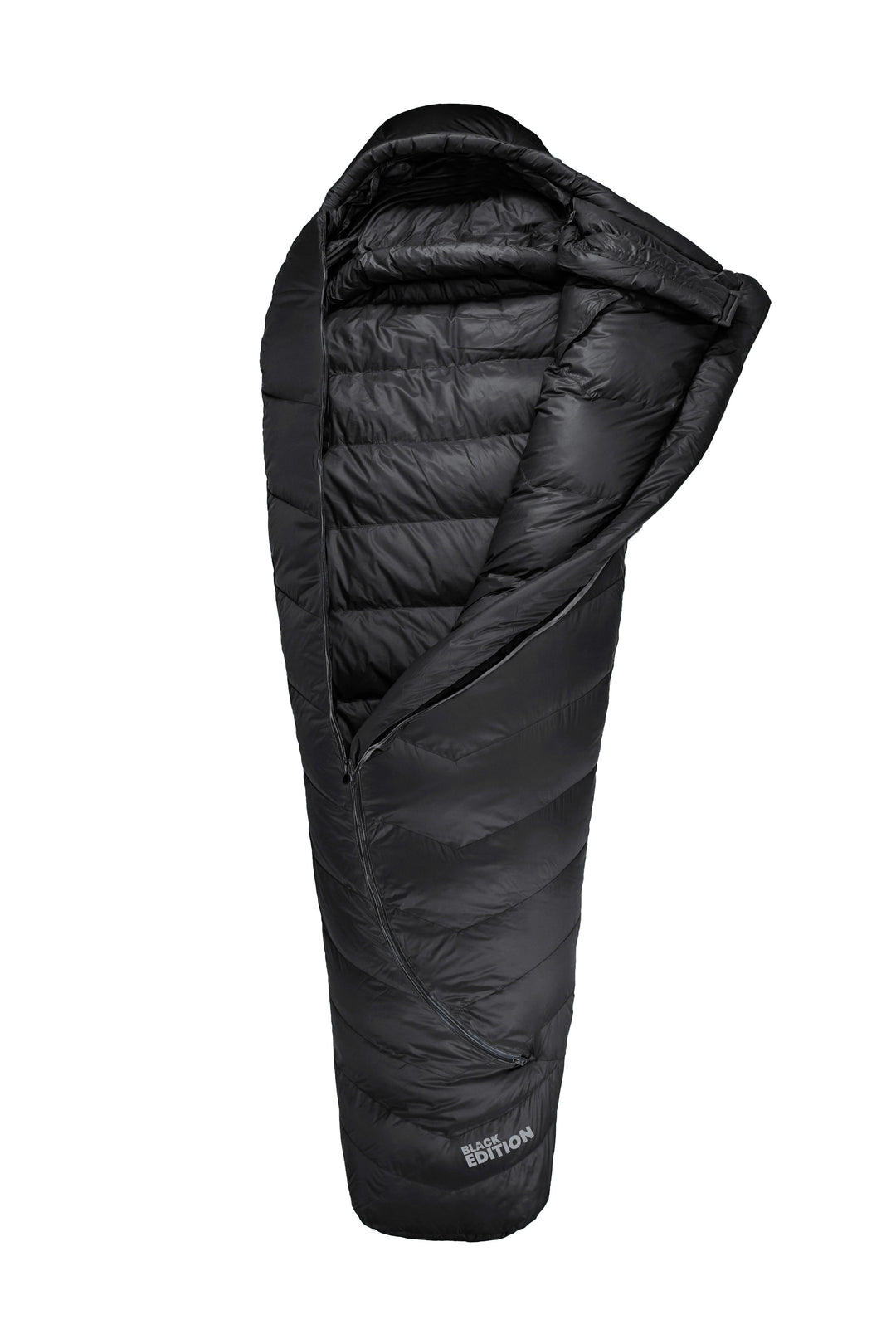 Grüezi bag Wollschlafsack Biopod DownWool Subzero 185 black edition