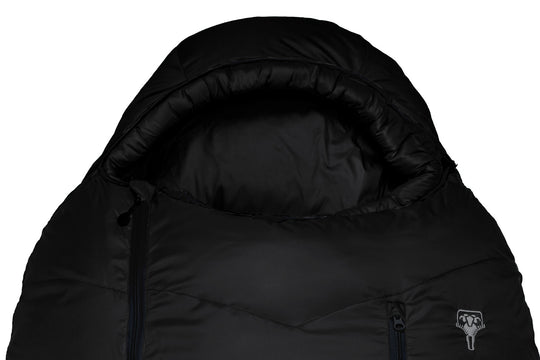 Grüezi bag Wollschlafsack Biopod DownWool Subzero 185 black edition