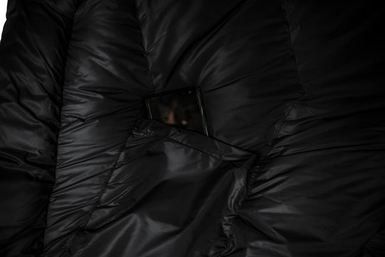 Grüezi bag Wollschlafsack Biopod DownWool Subzero 185 black edition