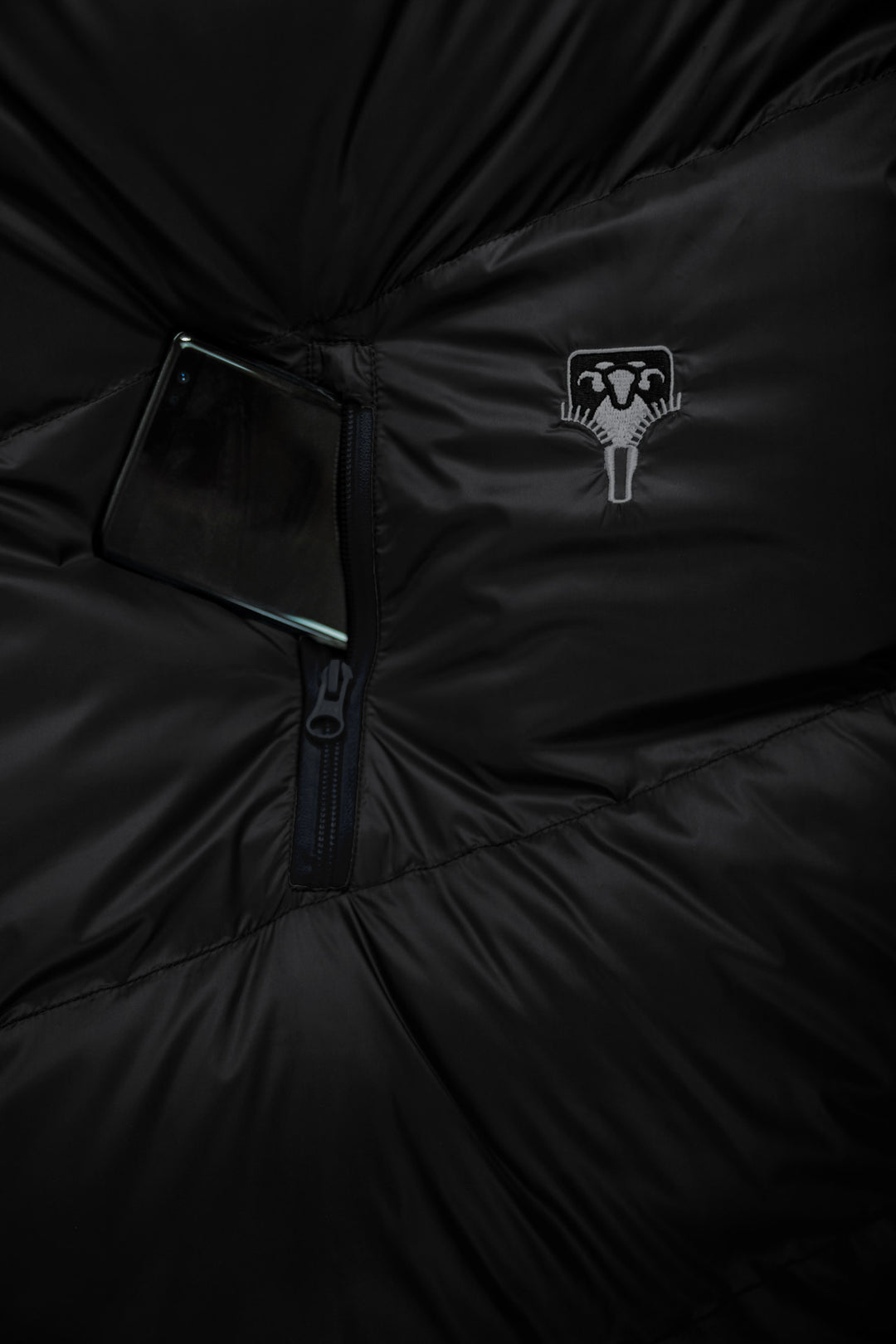 Grüezi bag Wollschlafsack Biopod DownWool Subzero 185 black edition