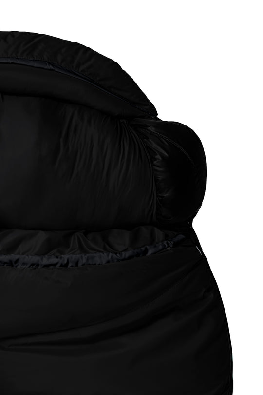 Grüezi bag Wollschlafsack Biopod DownWool Subzero 185 black edition