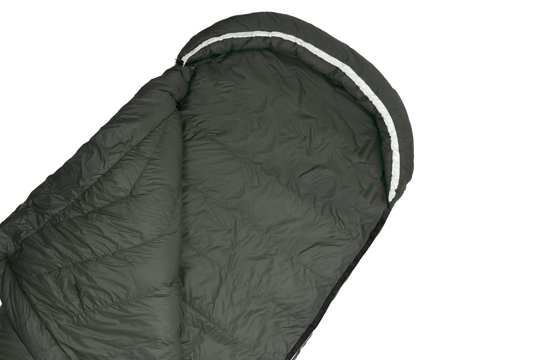 Grüezi bag Wollschlafsack Biopod DownWool Summer Comfort - anpassbare Kapuze