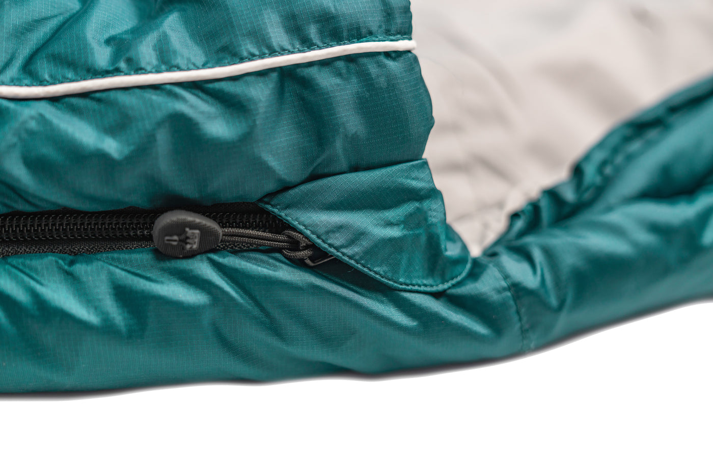 Grüezi bag Deckenschlafsack Biopod Wolle Goas Comfort - Reißverschlussabdeckung