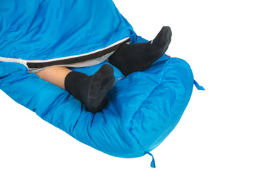 Grüezi bag Leichtschlafsack Biopod Wolle Plus - innovative Fußbelüftung