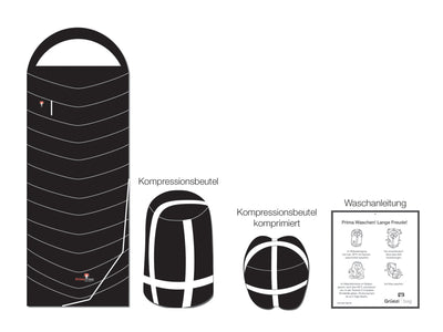 Grüezi bag Deckenschlafsack Cloud Cotton Comfort - Lieferumfang