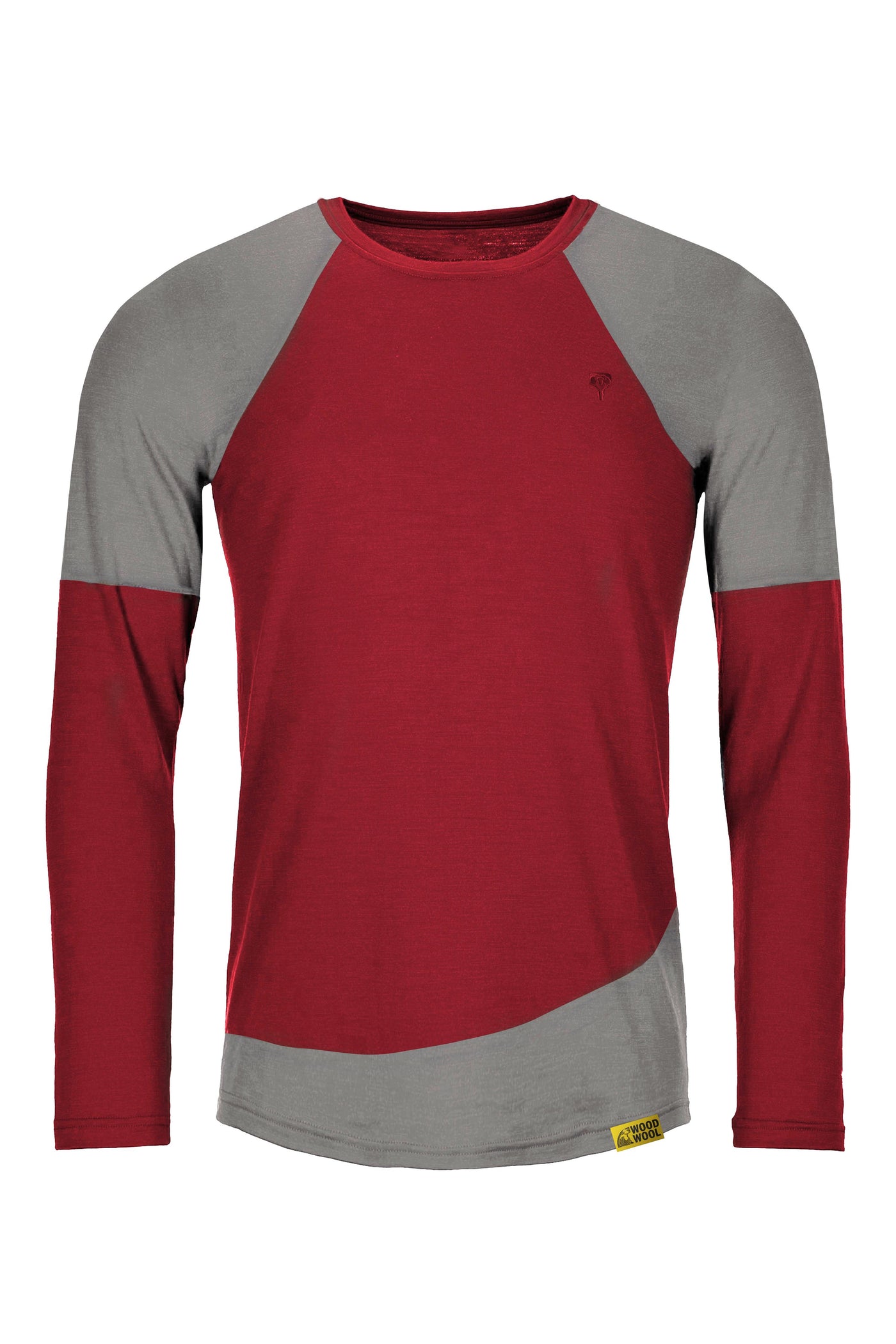 WoodWool Longsleeve Mr.Picard - Fired Red Brick