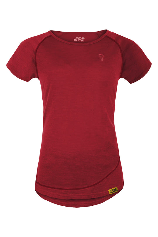WoodWool T-Shirt Lady Burnham - Fired Red Brick 