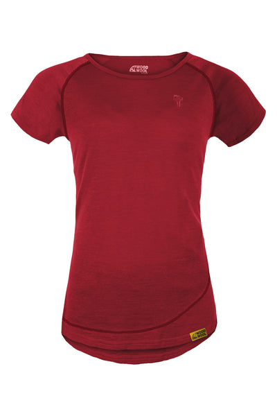 WoodWool T-Shirt Lady Burnham | Fired Red Brick