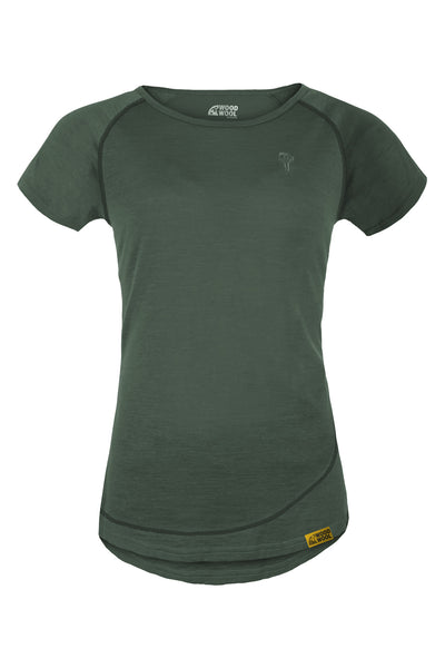 WoodWool T-Shirt Lady Burnham | Bayberry Green