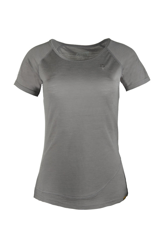 T-shirt Lady Burnham en laine de bois | Gris ardoise