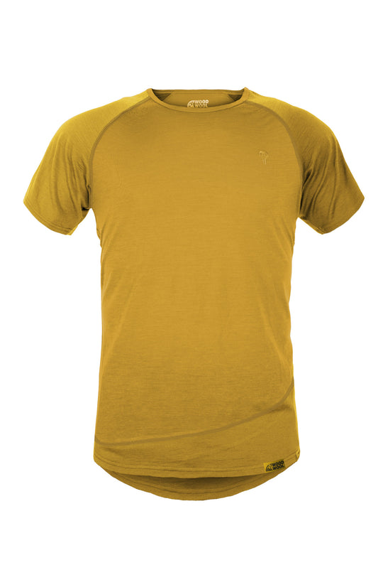 WoodWool T-Shirt Mr. Pike - Daisy Daze Yellow