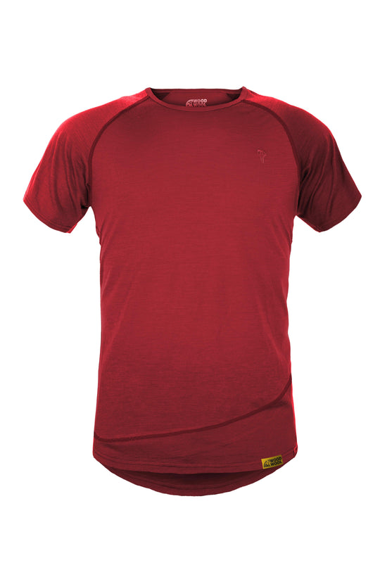 T-shirt WoodWool M. Pike | Brique rouge cuite