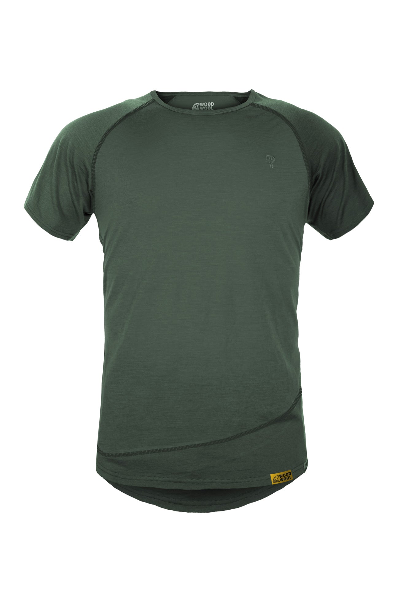 WoodWool T-Shirt Mr. Pike  - Bayberry Green
