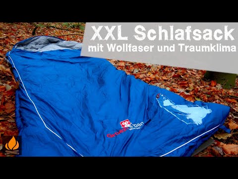 Wolle Murmeltier Comfort XXL Deckenschlafsack  | 4 °C