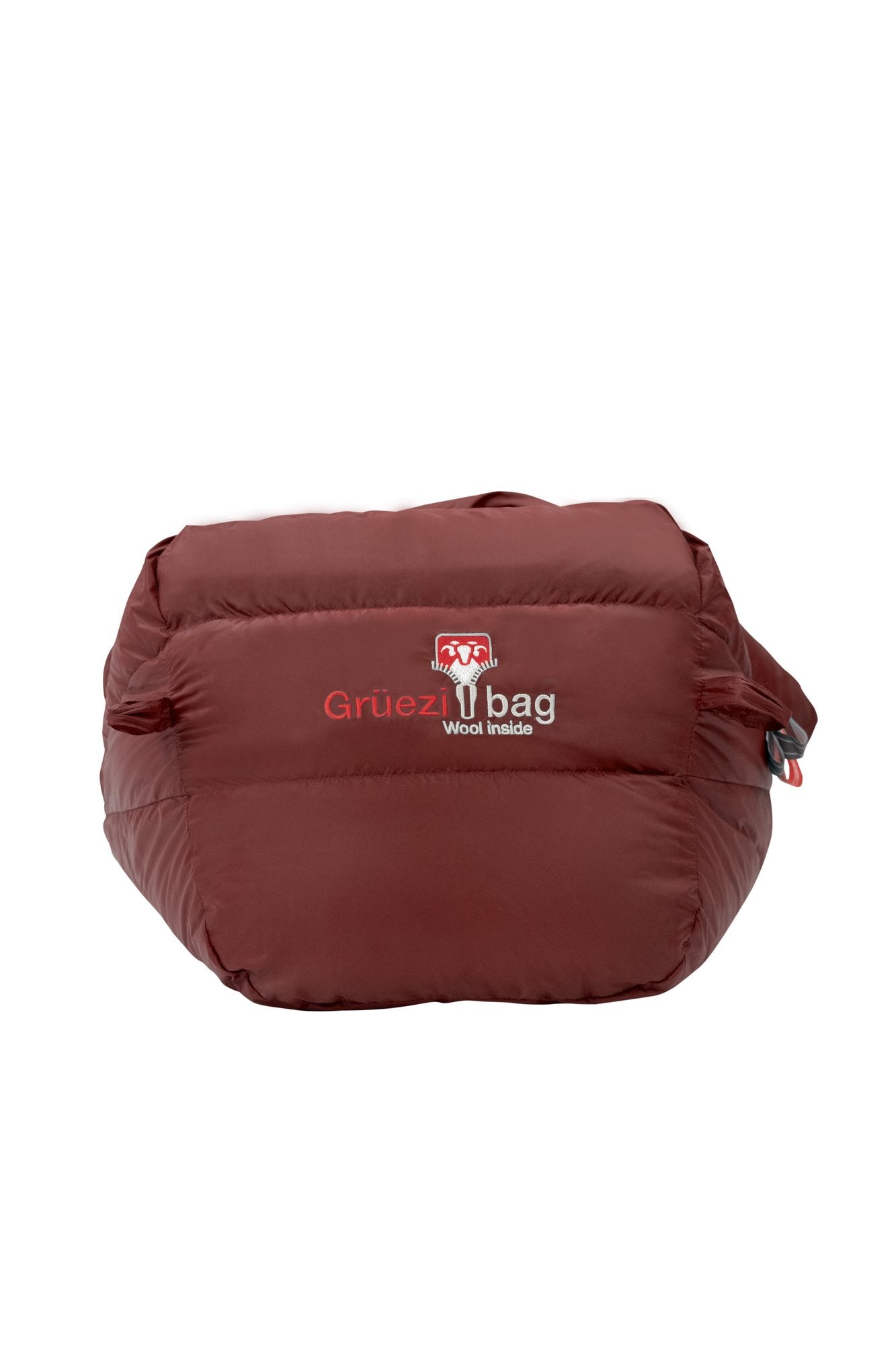 Fußbox mit dem Grüezi bag® Logo auf der Stirnseite